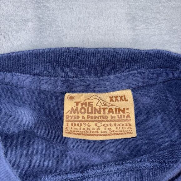 Vintage The Mountain Eagle Talon USA Flag Men’s Size XXL Tie Dye Blue Patriotic - Picture 4 of 6